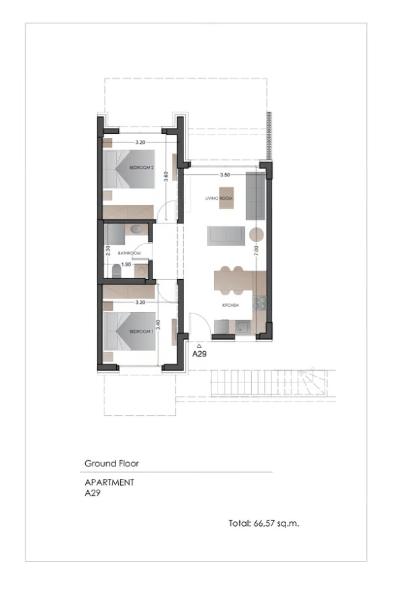 Two-Bedroom Ground-Floor Apartment for Sale in Kallithea, Halkidiki, Kallithea – photo 8 of 12