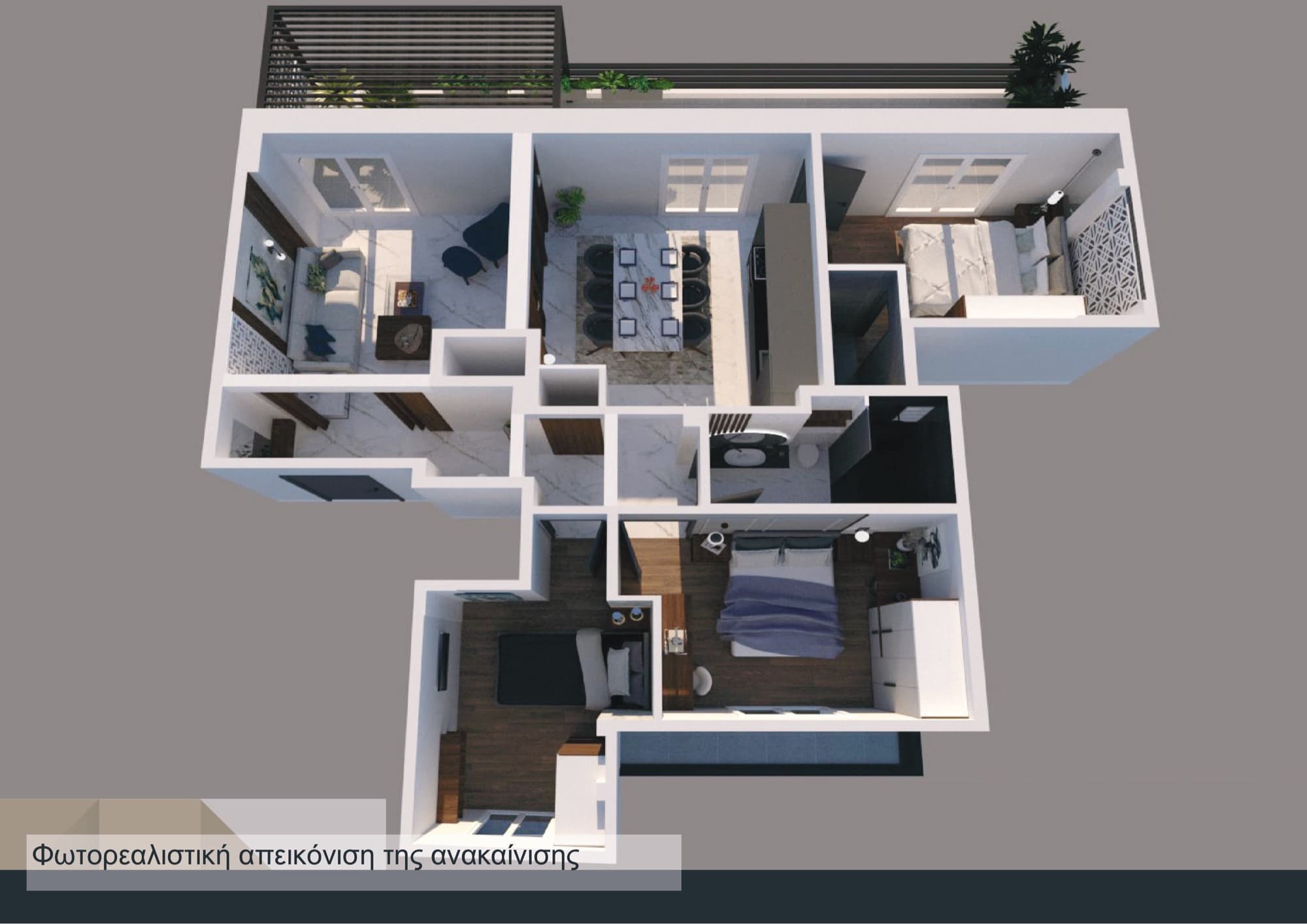 100 m² Three-Bedroom Penthouse for Sale in Central Thessaloniki, Thessaloniki – photo 16 of 27