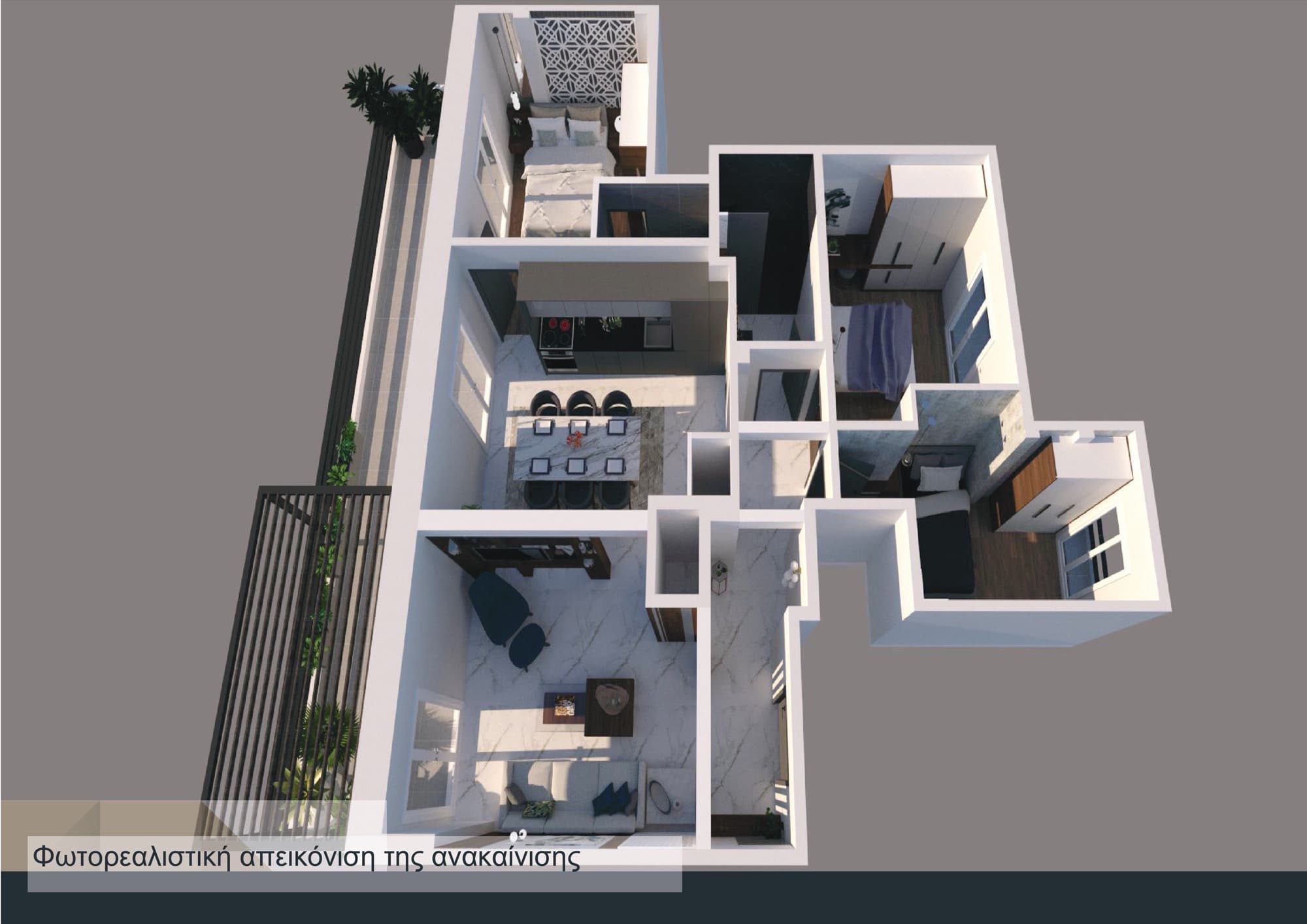 100 m² Three-Bedroom Penthouse for Sale in Central Thessaloniki, Thessaloniki – photo 17 of 27