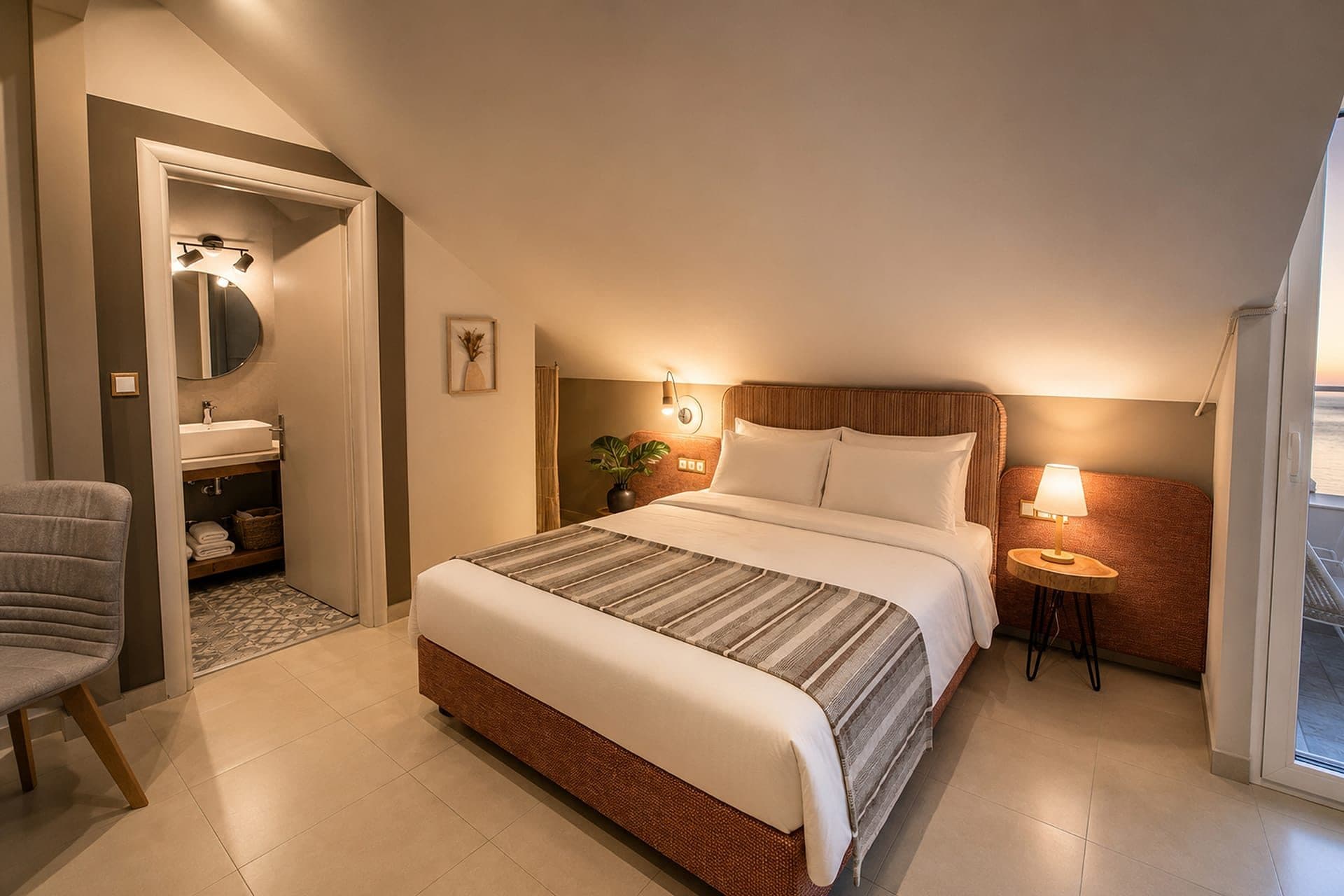 Attic Two Bedroom Suite, Paralia – photo 6 of 9