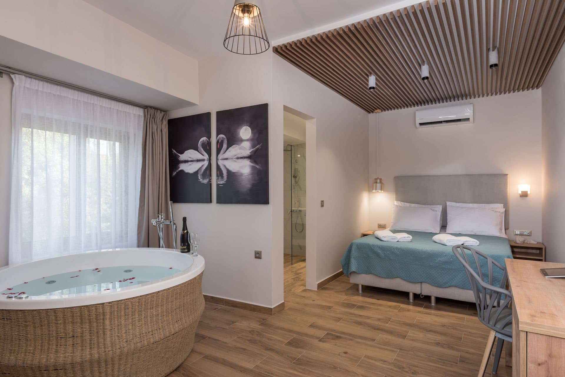 Luxury Room with Jacuzzi - Shared Kitchen - Sea View, Daratsos – photo 33 of 49