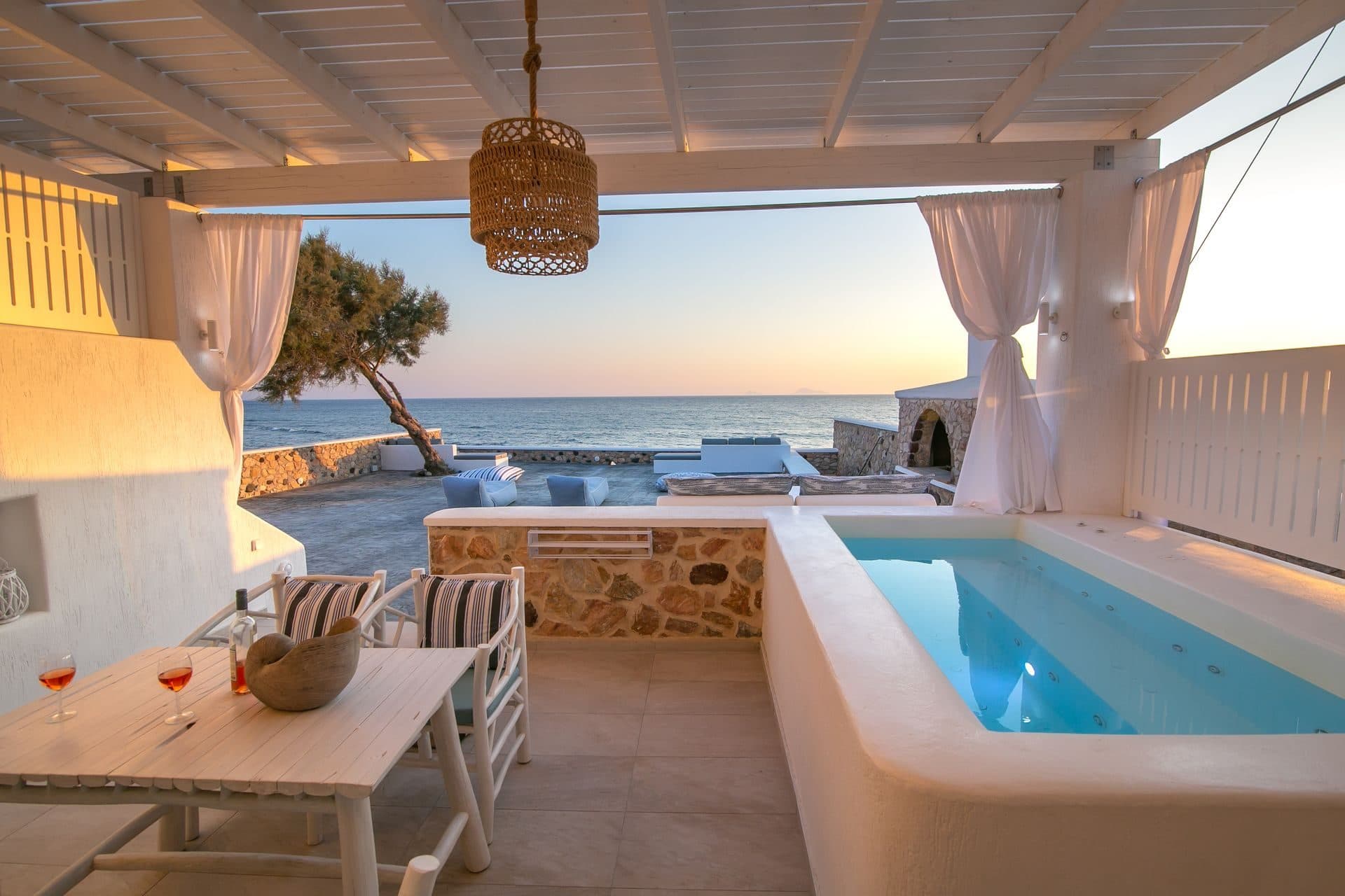 Elegant Suite with outdoor private hot tub & beachfront, Exomitis – photo 24 of 24