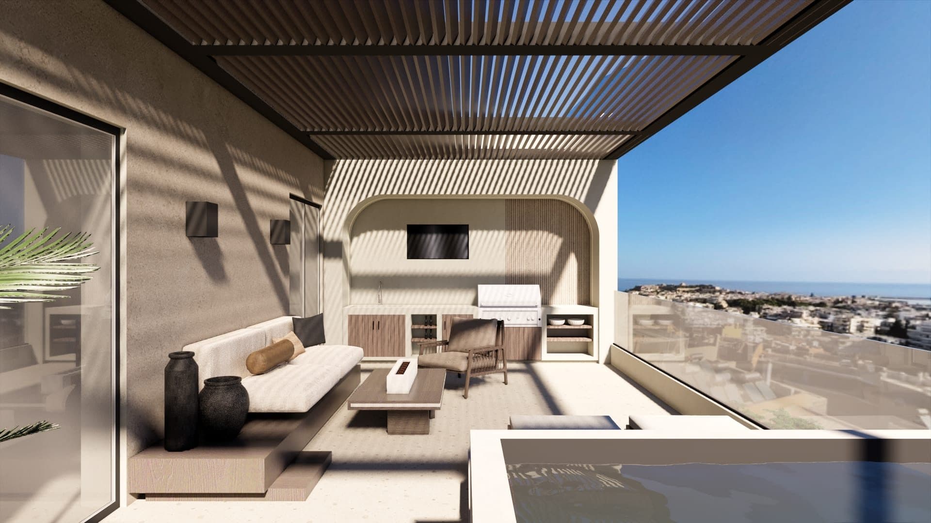 402- Deluxe Penthhouse Suite with Outdoor Jacuzzi & BBQ, Rethymno – photo 5 of 7