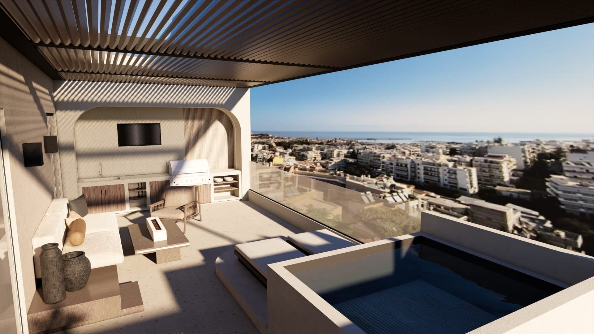 401 - Deluxe Penthouse Suite with Outdoor Jacuzzi & BBQ, Rethymno – photo 5 of 9