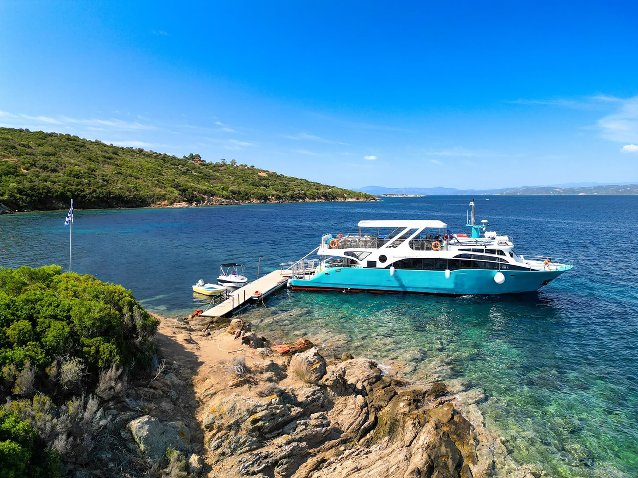 Full-Day Glass-Bottom Cruise · Singitikos Gulf